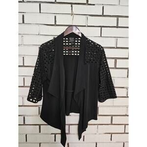 Ciara Sun Woo Black Dress Cardigan Womens Size XL